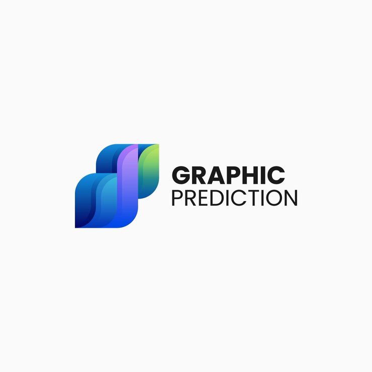 Vector ilustración vectorial del logotipo abstracto gradiente estilo de colores
