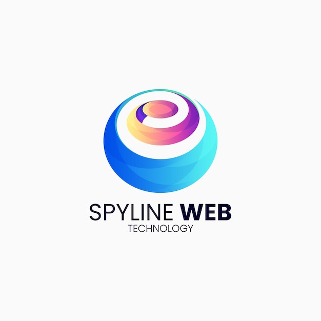 Ilustración vectorial del logotipo Abstracto Gradiente Estilo de colores