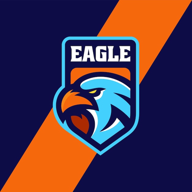 Ilustración vectorial del logotipo Águila Estilo de mascota simple
