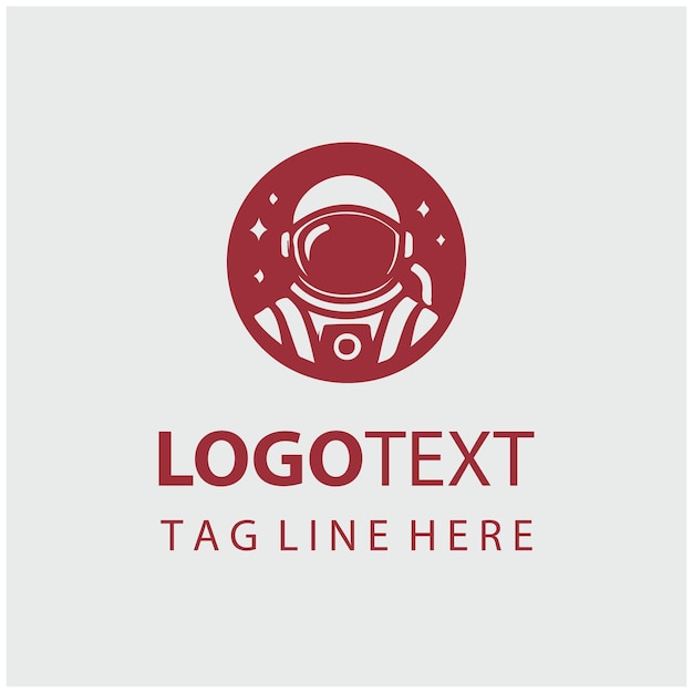 Ilustración vectorial del logotipo del astronauta