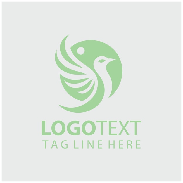 Ilustración vectorial del logotipo de las aves