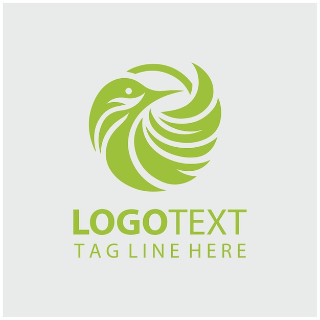 Ilustración vectorial del logotipo de las aves
