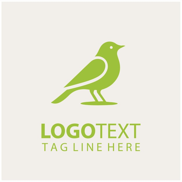 Ilustración vectorial del logotipo de las aves