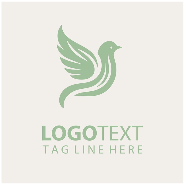Ilustración vectorial del logotipo de las aves