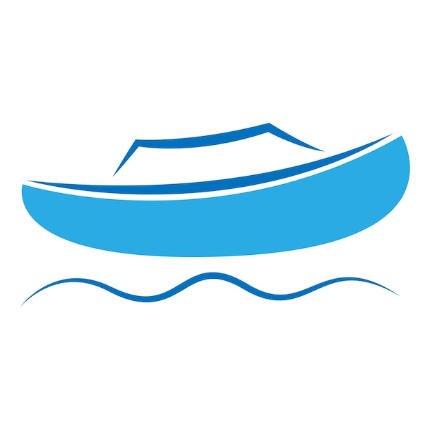 Ilustración vectorial del logotipo del barco