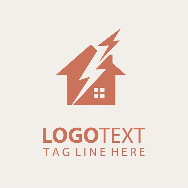 Ilustración vectorial del logotipo de bienes raíces