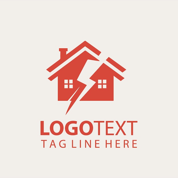 Ilustración vectorial del logotipo de bienes raíces