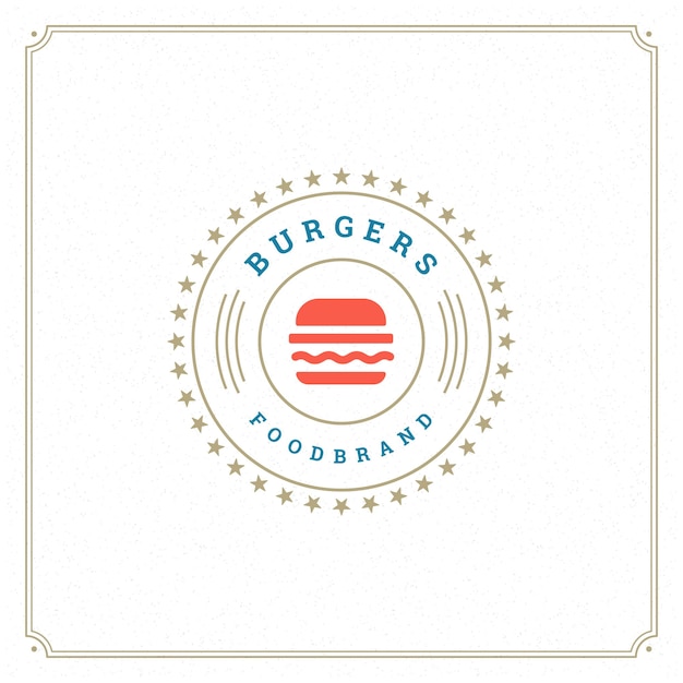 Ilustración vectorial del logotipo de Burger