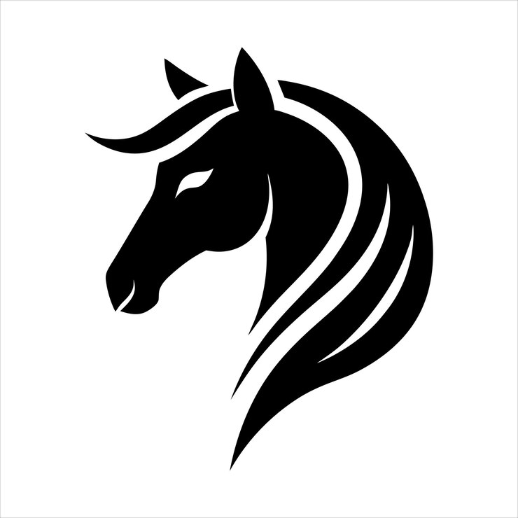 Ilustración vectorial del logotipo del caballo