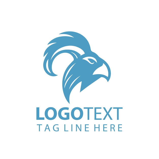 Ilustración vectorial del logotipo de la cabeza del águila