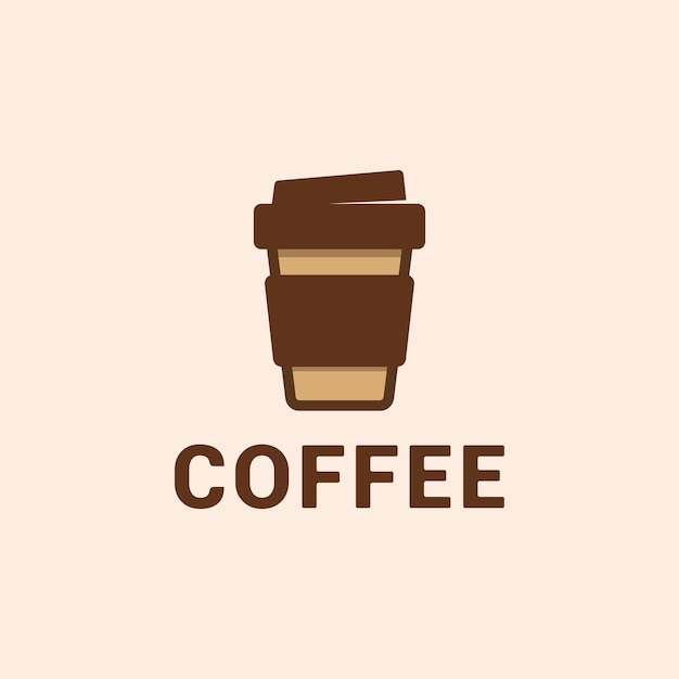 Ilustración vectorial del logotipo del café