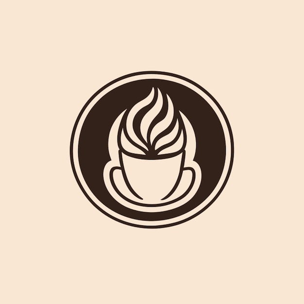 Vector ilustración vectorial del logotipo de café