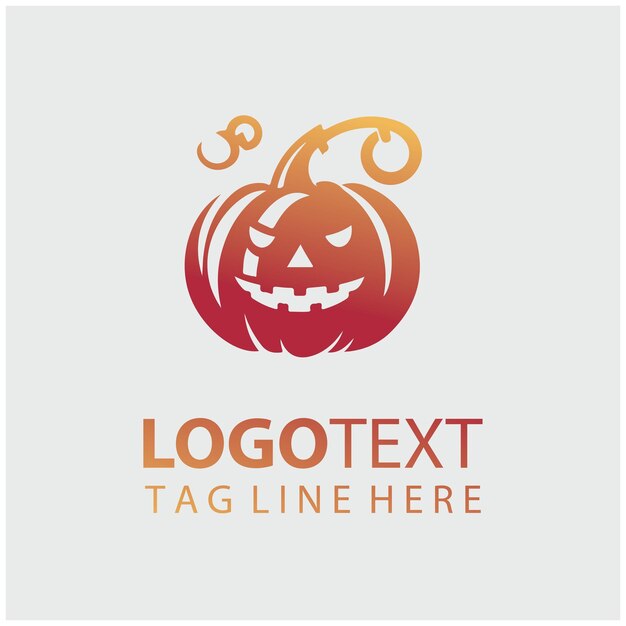 Ilustración vectorial del logotipo de la calabaza