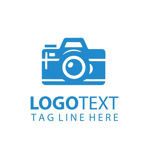 Ilustración vectorial del logotipo de una cámara fotográfica