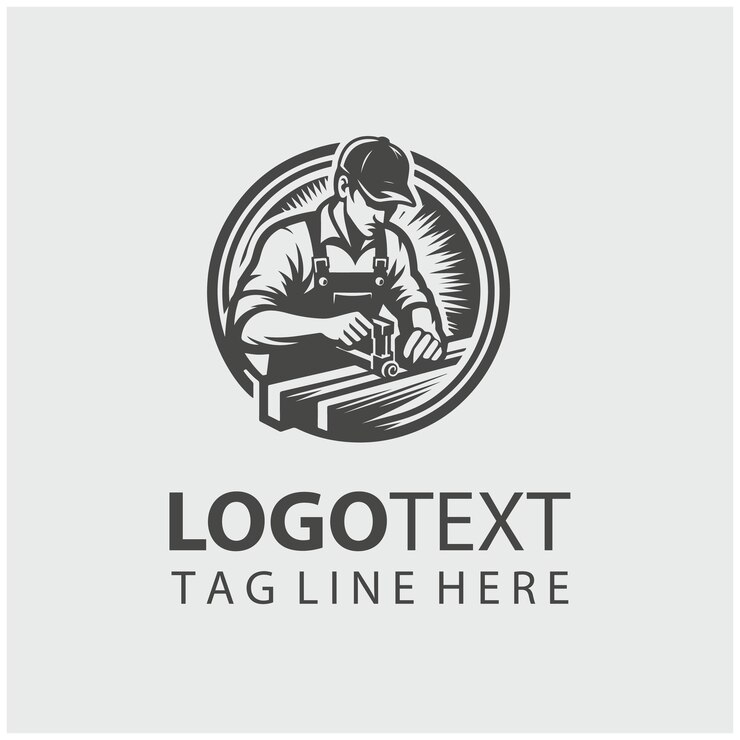Vector ilustración vectorial del logotipo de carpenter