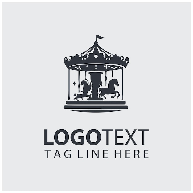 Ilustración vectorial del logotipo del carrusel