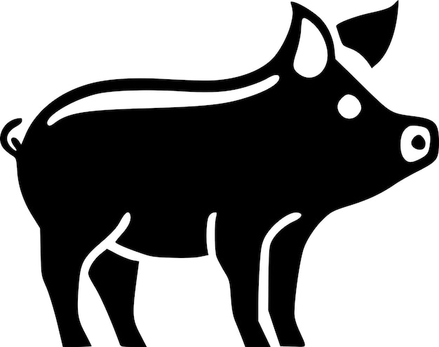 Vector ilustración vectorial de logotipo de cerdo de alta calidad ideal para gráficos de camisetas