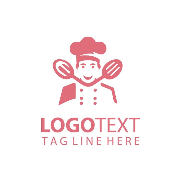 Ilustración vectorial del logotipo de Chef