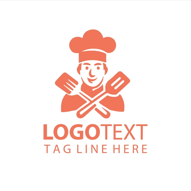 Ilustración vectorial del logotipo de Chef