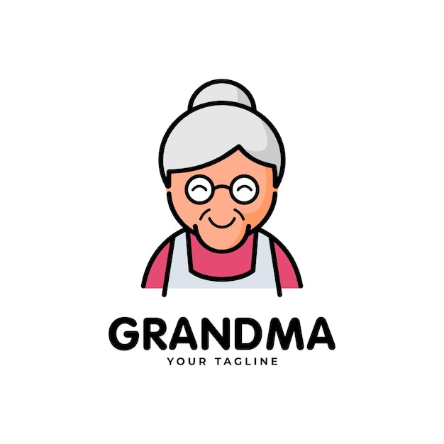 Ilustración vectorial del logotipo de la cocina de la abuela