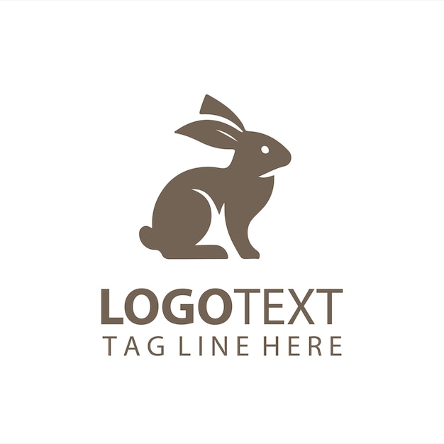 Ilustración vectorial del logotipo del conejo