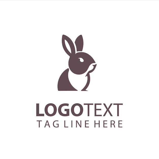 Ilustración vectorial del logotipo del conejo