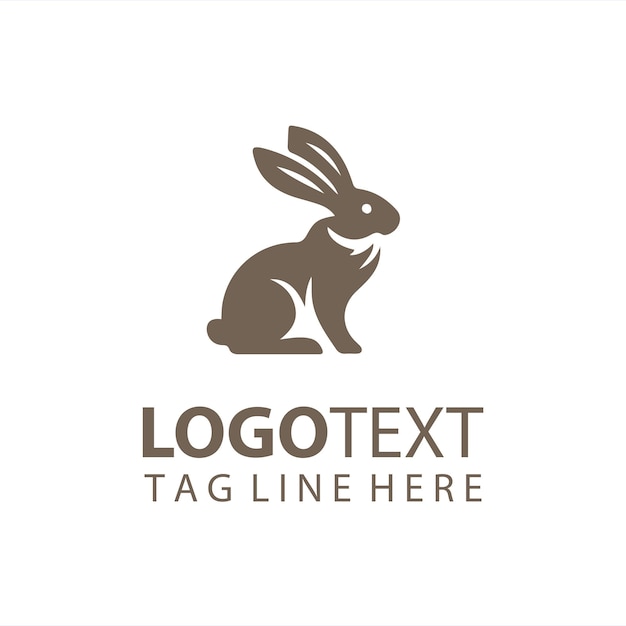 Ilustración vectorial del logotipo del conejo