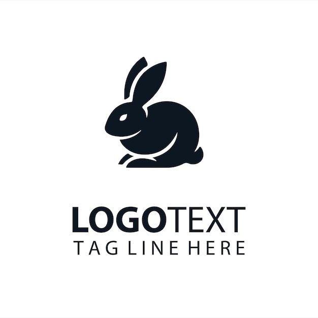 Ilustración vectorial del logotipo del conejo
