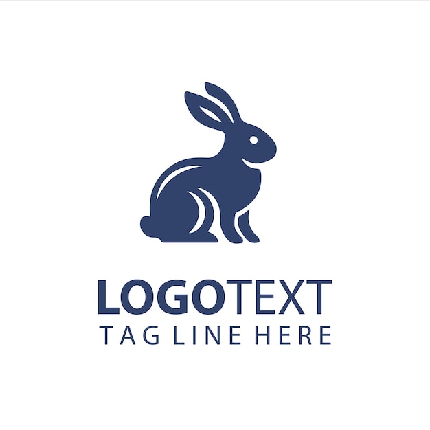Ilustración vectorial del logotipo del conejo