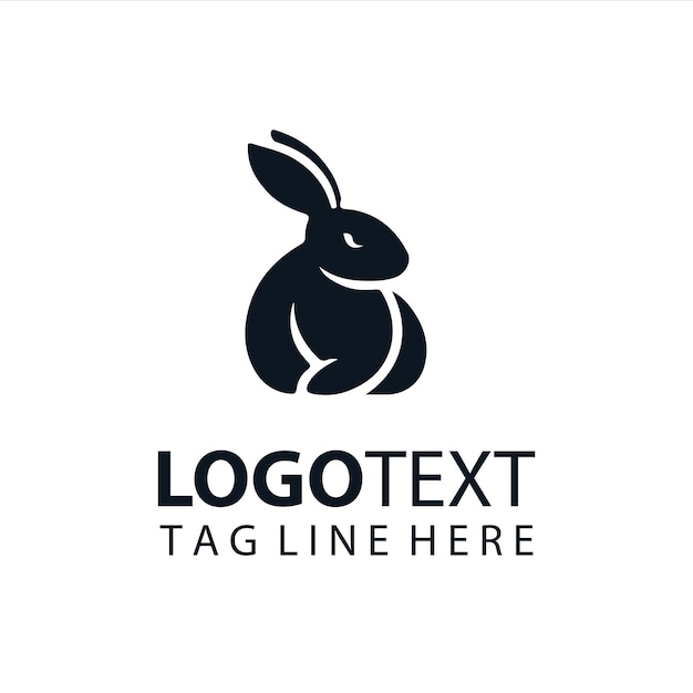 Ilustración vectorial del logotipo del conejo