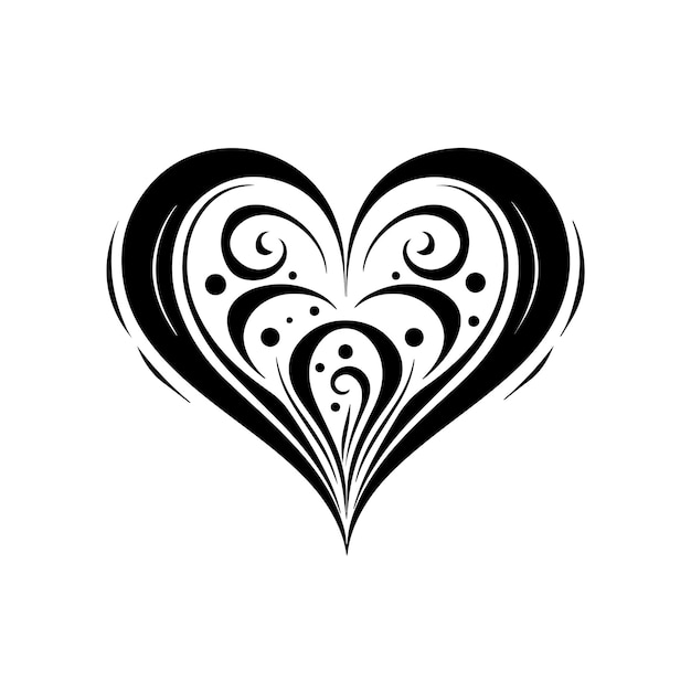 Ilustración vectorial del logotipo del Corazón Armonioso Icono y signo del vector del Corazón armonioso