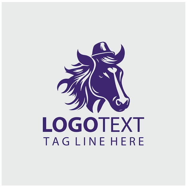 Ilustración vectorial del logotipo de Cowboy Farmer