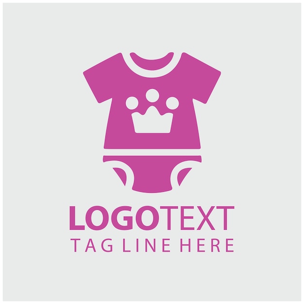Ilustración vectorial del logotipo de Cute Baby Cloths