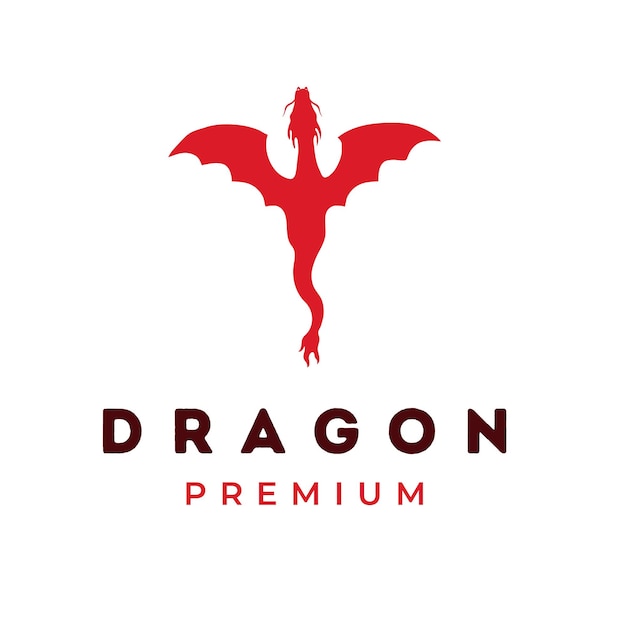 Ilustración vectorial del logotipo del dragón