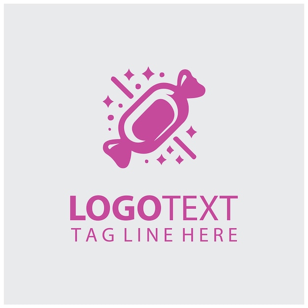 Ilustración vectorial del logotipo de los dulces