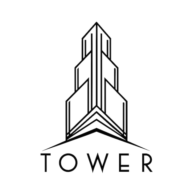 Ilustración vectorial del logotipo del edificio 15
