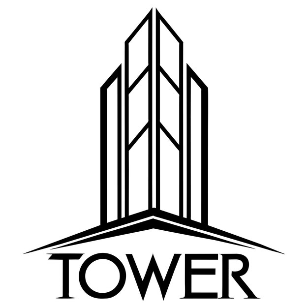 Ilustración vectorial del logotipo del edificio 26
