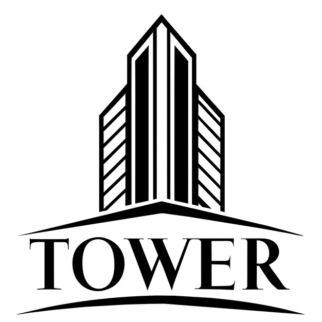 Ilustración vectorial del logotipo del edificio 41
