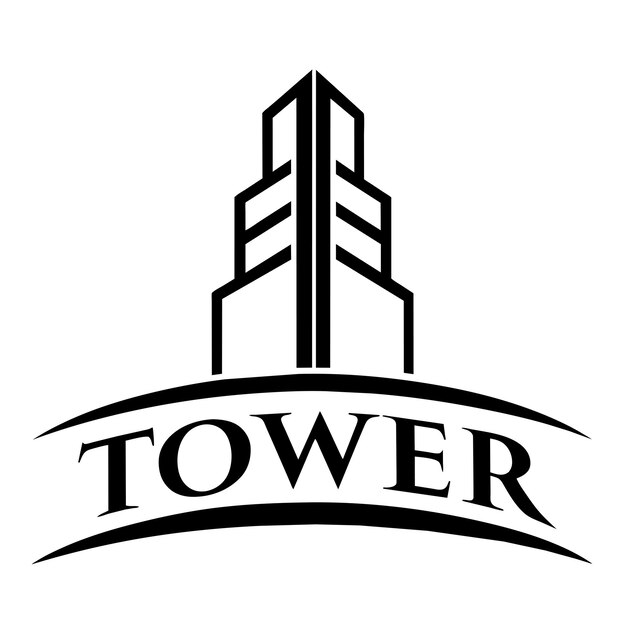 Ilustración vectorial del logotipo del edificio 51