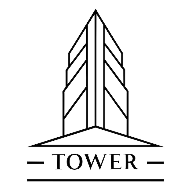 Ilustración vectorial del logotipo del edificio 39