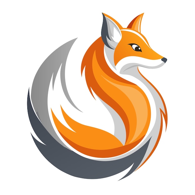 Ilustración vectorial de logotipo elegante y lúdico de Fox para un diseño de marca único y creativo