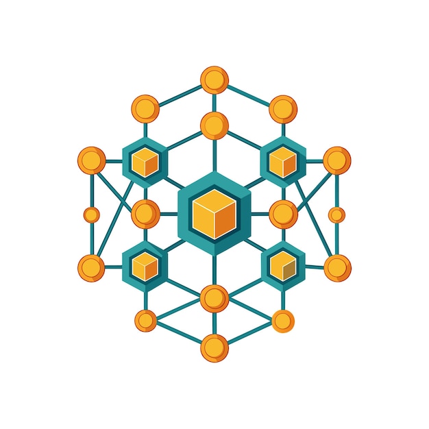 Ilustración vectorial del logotipo de la empresa de tecnología