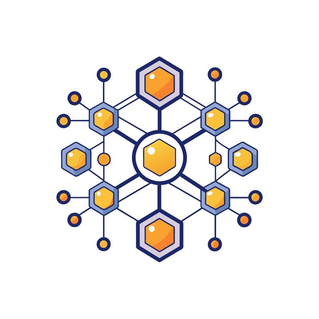 Ilustración vectorial del logotipo de la empresa de tecnología