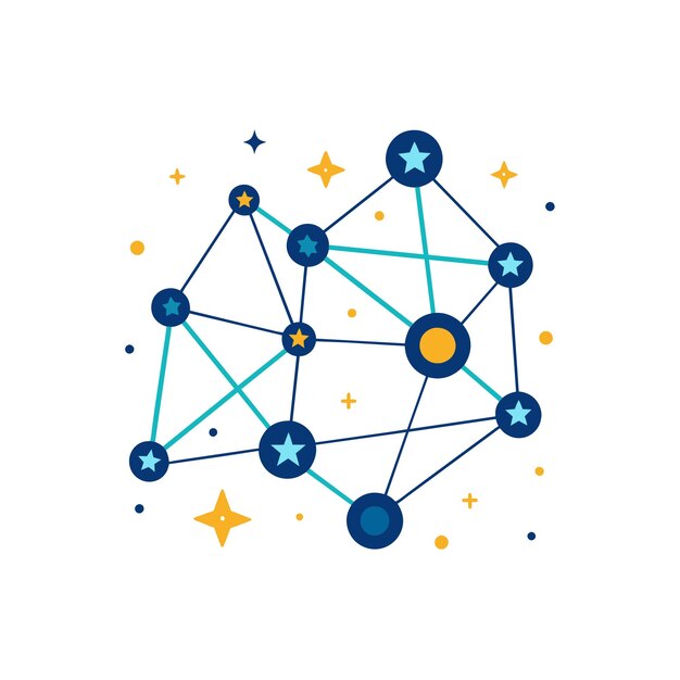 Ilustración vectorial del logotipo de la empresa de tecnología