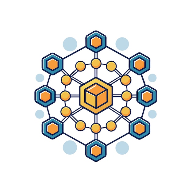 Ilustración vectorial del logotipo de la empresa de tecnología