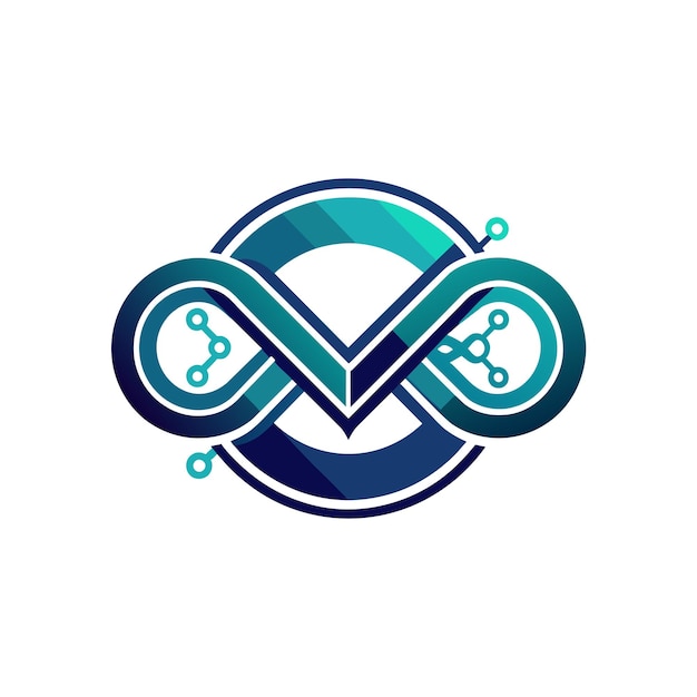 Ilustración vectorial del logotipo de la empresa de tecnología