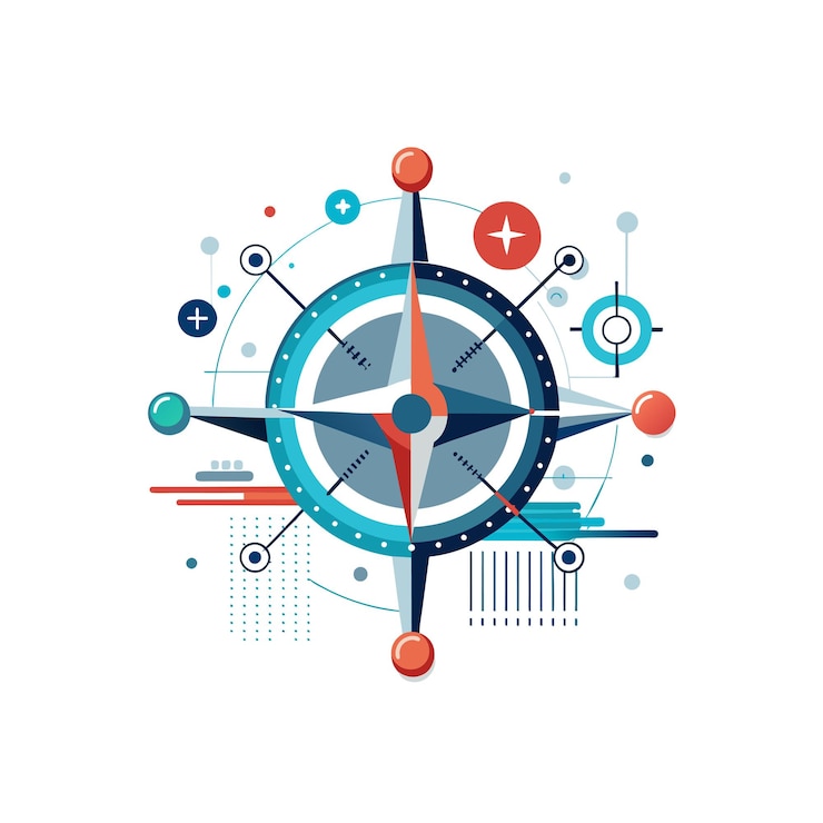 Vector ilustración vectorial del logotipo de la empresa de tecnología