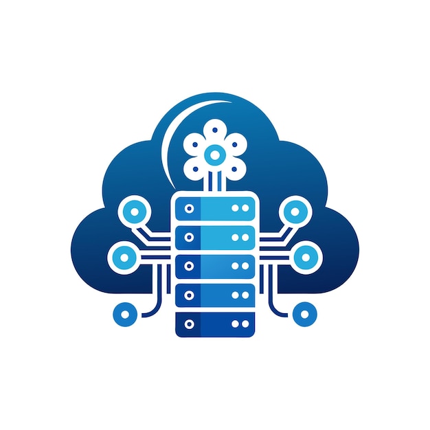 Ilustración vectorial del logotipo de la empresa de tecnología