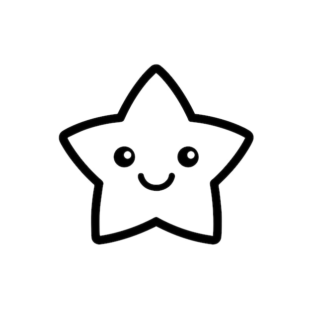 Ilustración vectorial del logotipo de la estrella parpadeante El icono y el signo del vector de las estrellas parpadeantes