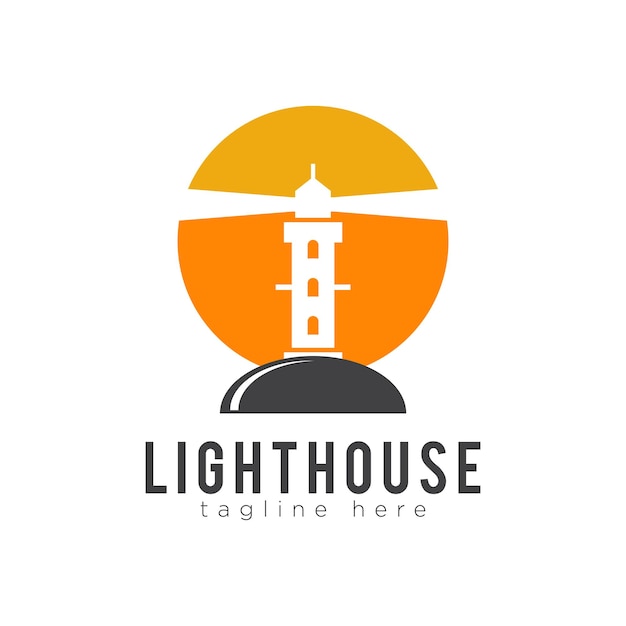 Ilustración vectorial del logotipo del faro